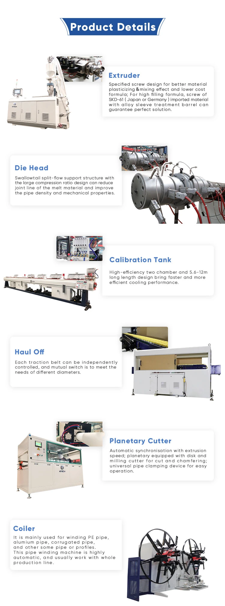 PP PE ABS PVC Single/Double Screw Plastic Extruder for Pipe Sheet Plastic Pipe Making Machines Plastic Extruder Line