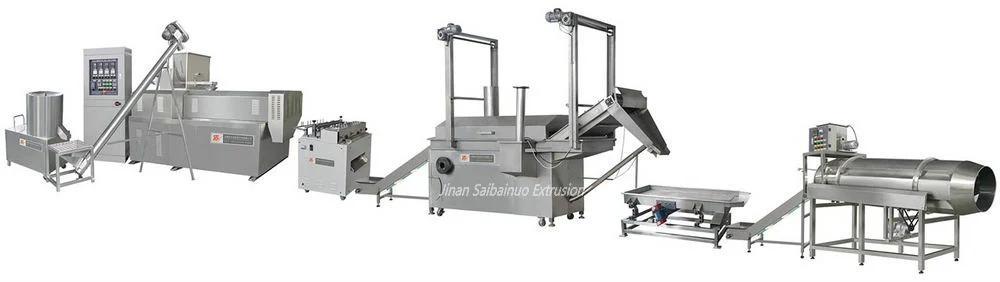 Frying Wheat Flour Snack Food Production Line Corn Doritos Tortilla Chips Processing Maker Plant Cone Bugles Snacks Food Making Machine