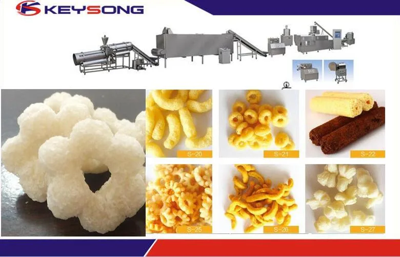 Automatic High Capacity Twin Screw Food Snack Puff Extruder