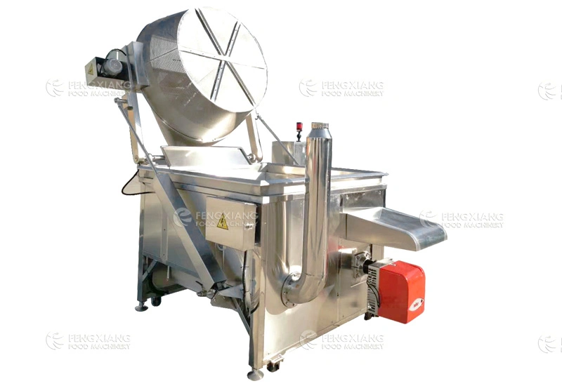 Automatic Small Capacity Snack Food Potato Chips Gas Frying Machine