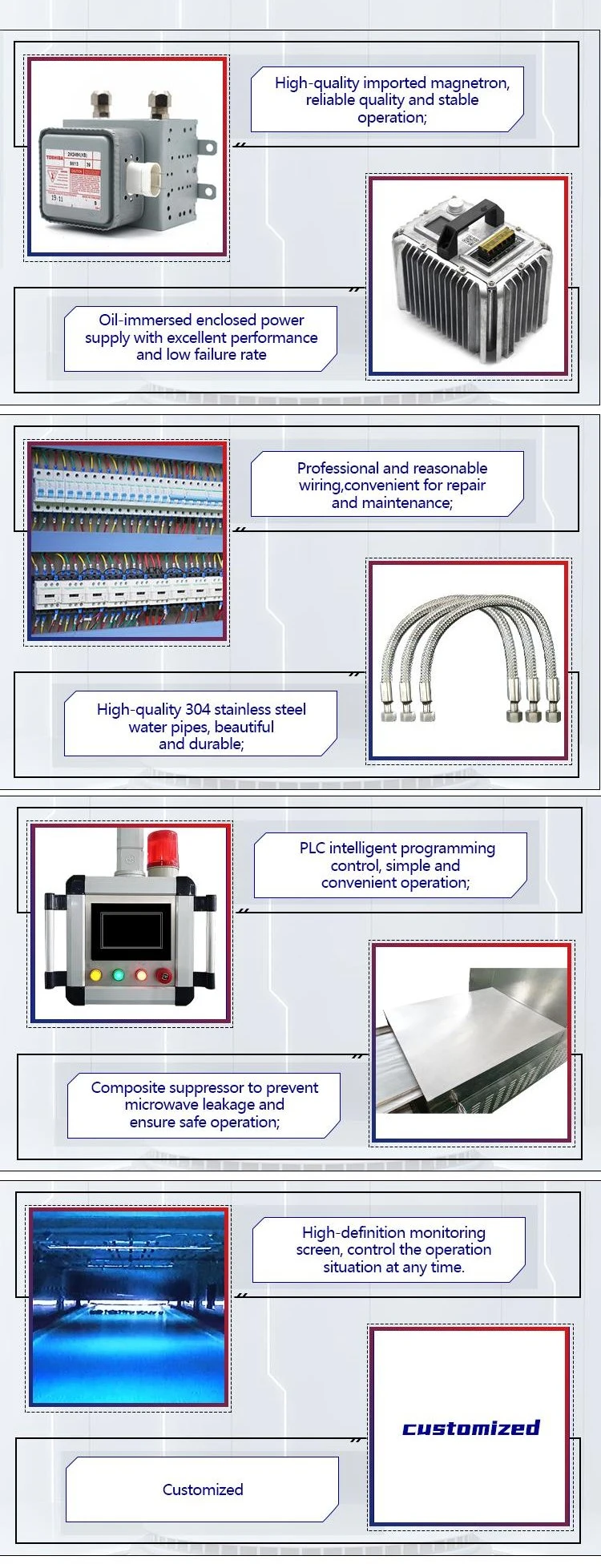 100kw High Efficiency Continuous Tunnel Belt Insect Yellow Mealworm Black Soldier Fly Bsf Larva Microwave Oven Dryer