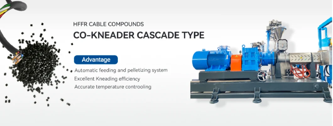 High Output Two Stage Hffr Cable Compounding Single Screw Extruder