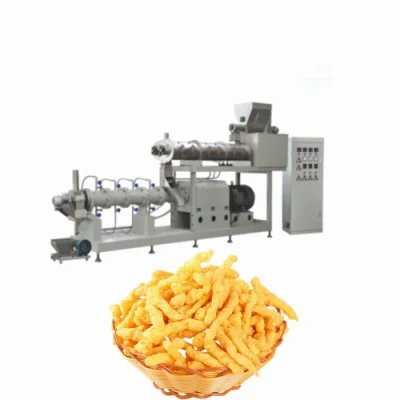 Automatic Frying 6 Snack Food Production Line / Fry Snacks Pellet Fried Snack Chips Making Machine