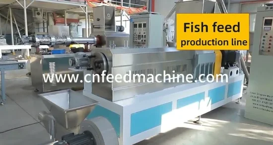 Automatic Floating Fish Feed Pellet Processing Extruder Machine Fish Shrimp Food Production Line Manufacturer Fish Feed Making Machine Extruder