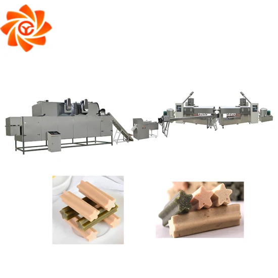 Automatic Pet Dog Treats Dental Chews Snack Food Extruder Processing Machine Production Line