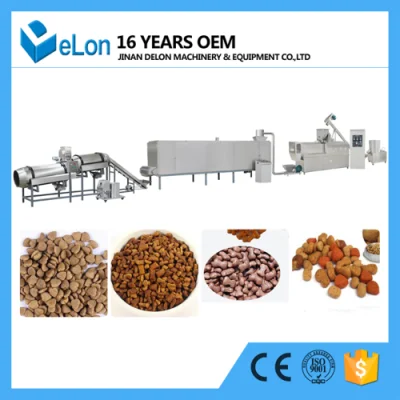 China Factory Animal Pet Dog Cat Floating Fish Feed Pellet Production Machine Snacks Food Processing Making Extrusion Line