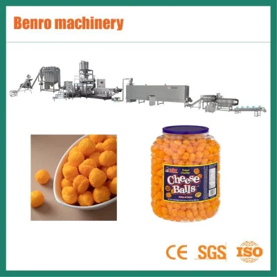 New Design Making Puff Rice Puffed Automatic Corn Sticks Food Machine Core Filling Snack Extruder Jam Center Processing Line