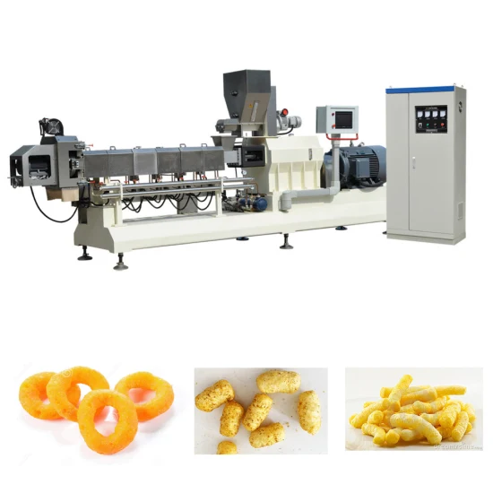 High Quality Cereal Core Filling Puff Snack Processing Machine Line