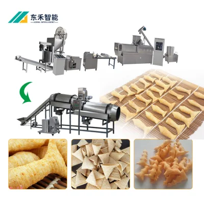 Frying Snacks Processing Machine Crispy Bugle Chips Snack Food Processing Machine for Sale