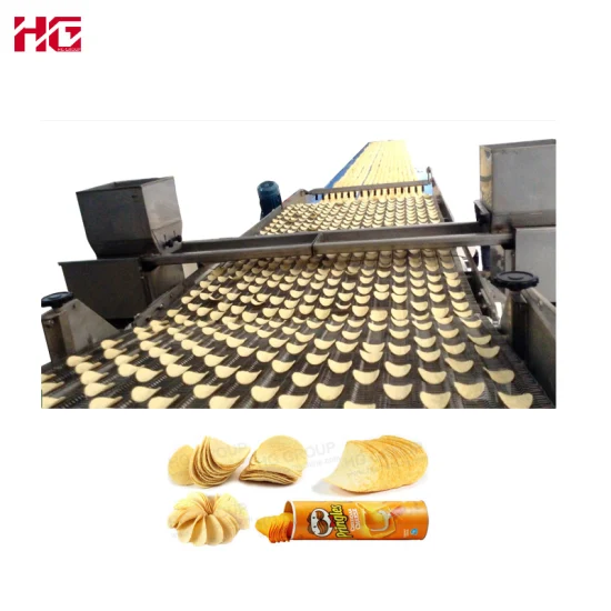 Automatic Pringles Stackable Potato Chips Production Line Potato Chips Making Machine Fryer Frying Biscuit Cake Making Bakery Snack Food Processing Machine